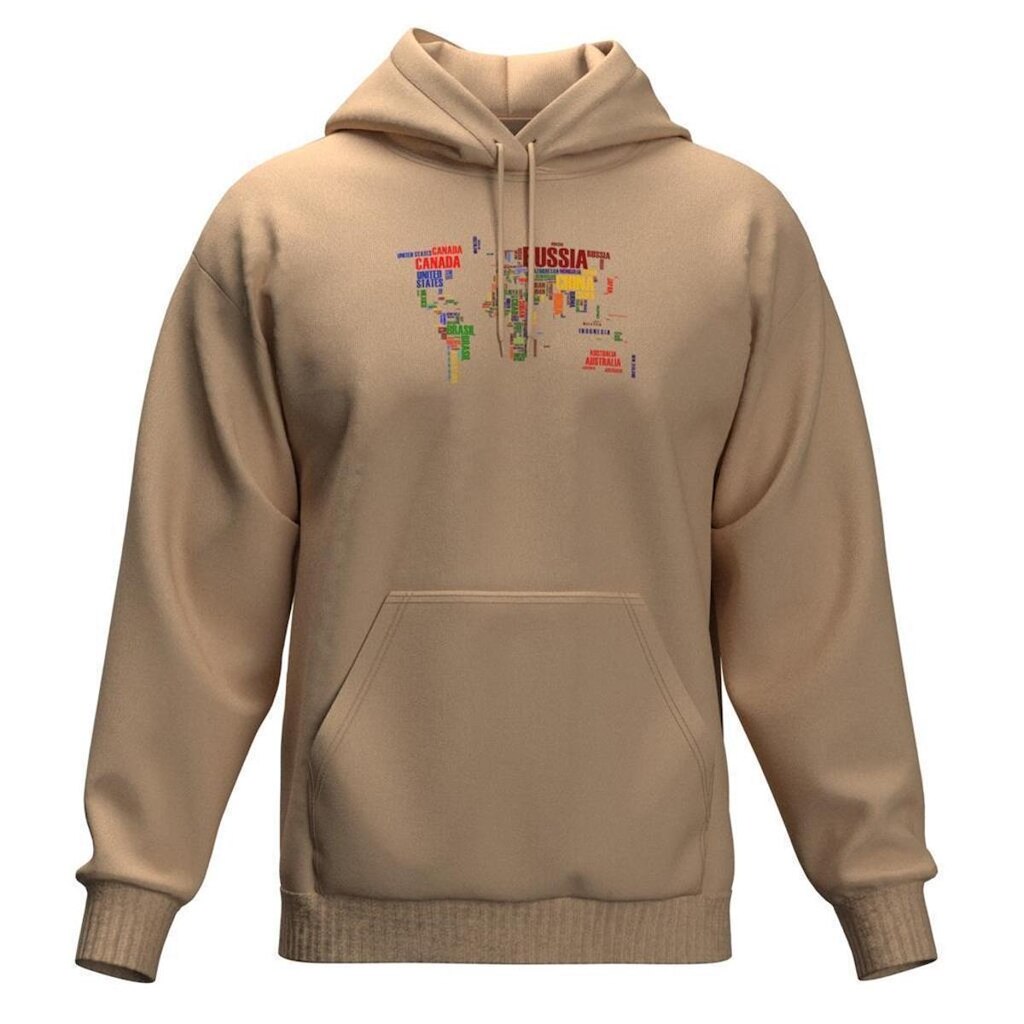 Moletom Fechado Estampado Bolso Canguru E Capuz Opice