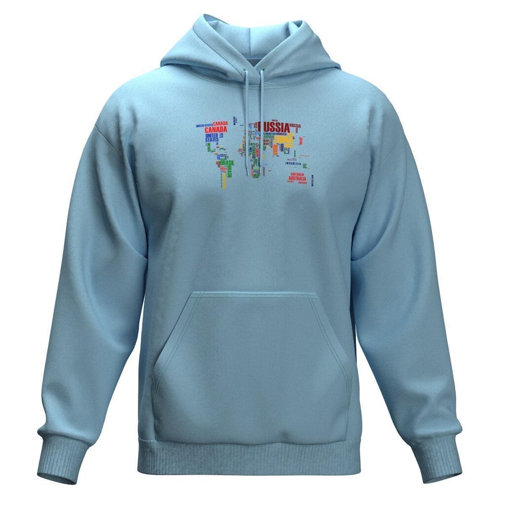 Moletom Fechado Estampado Bolso Canguru E Capuz Opice