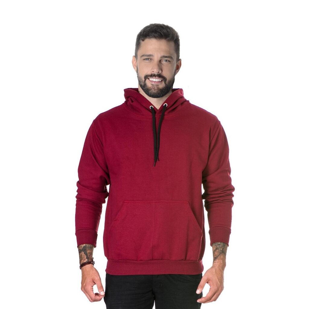 MOLETOM FECHADO SUFFIX CANGURO COM BOLSO E CAPUZ