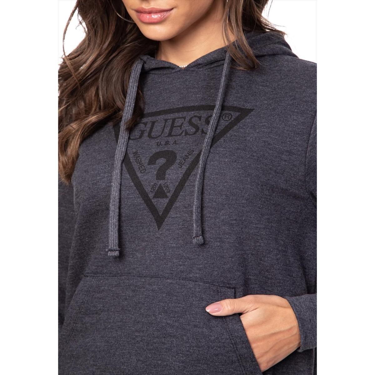 guess purple moletom com capuz