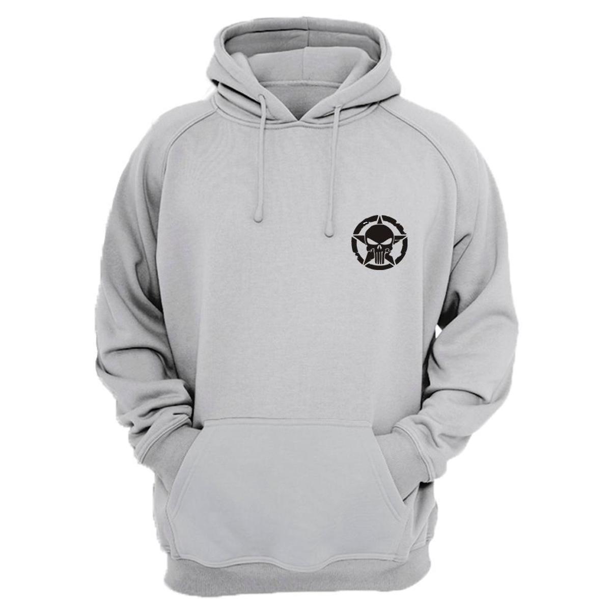 black military moletom com capuz