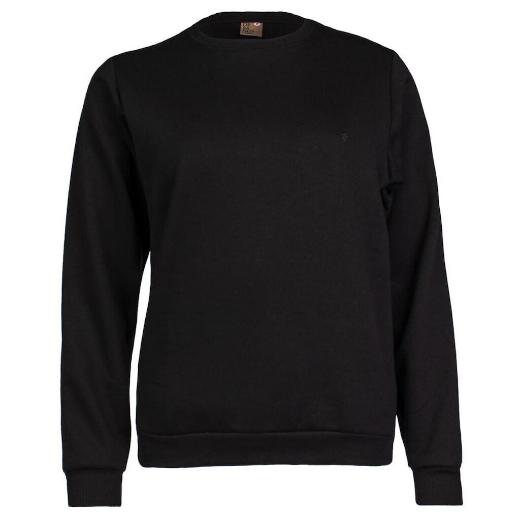 Moletom Feminino Desayner Básico Gola Careca Preto