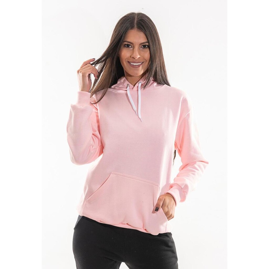 Moletom Feminino Liso Com Punho E Bolso