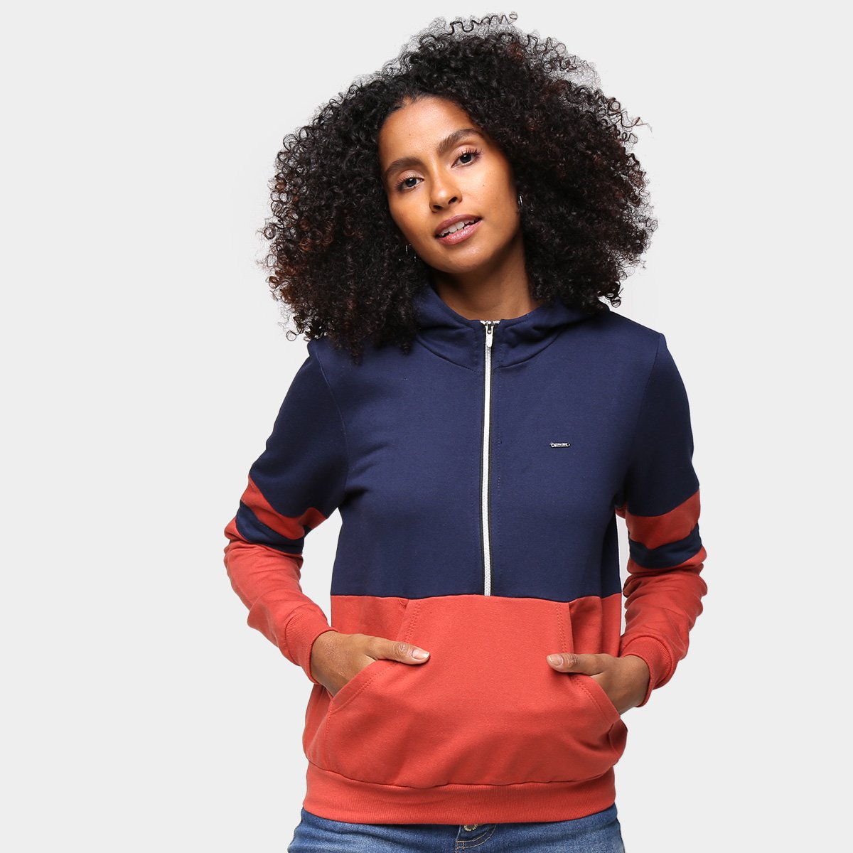 blue color moletom com capuz