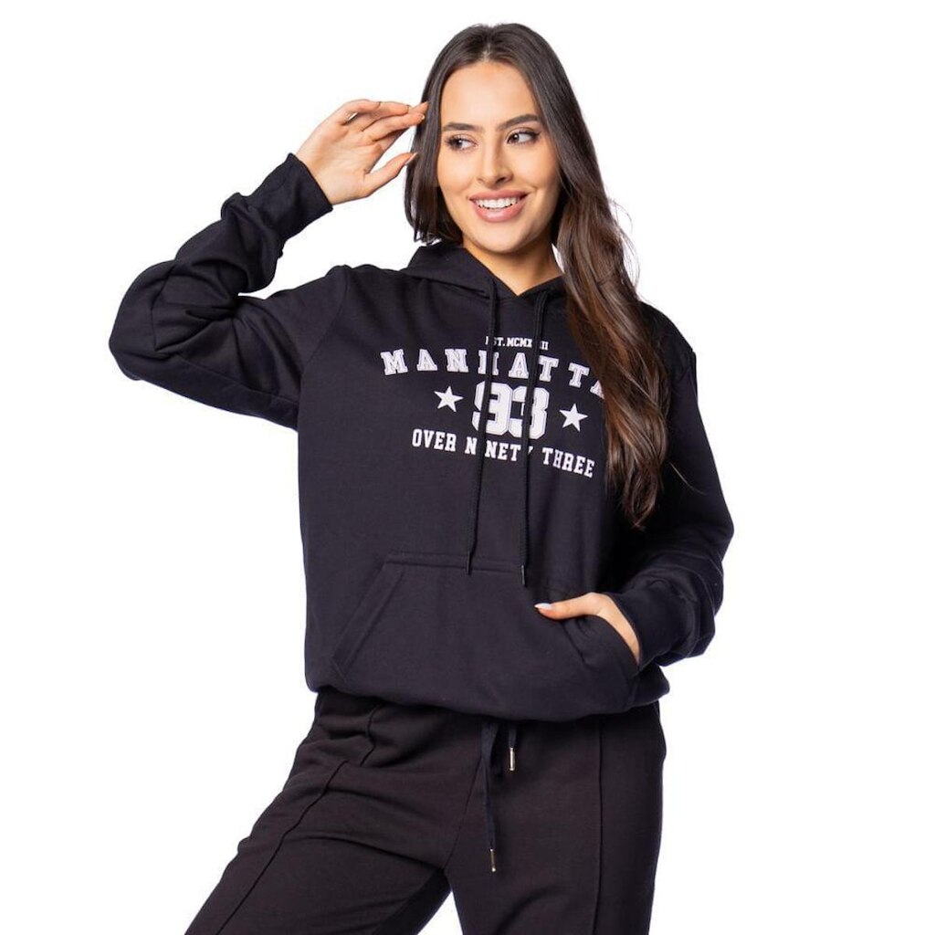 Moletom Feminino Over Surf Sportstyle Canguru