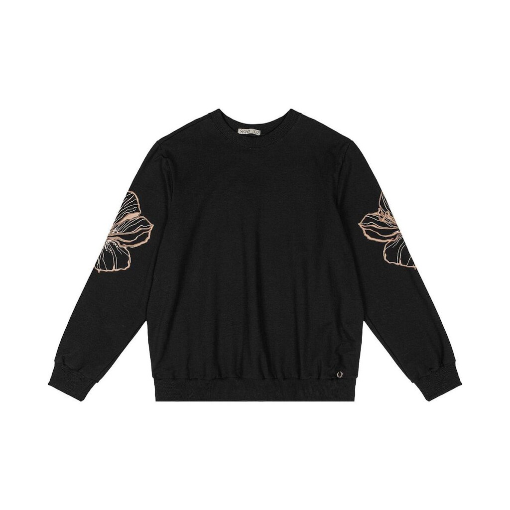 Moletom Feminino Plus Size Secret Glam Preto