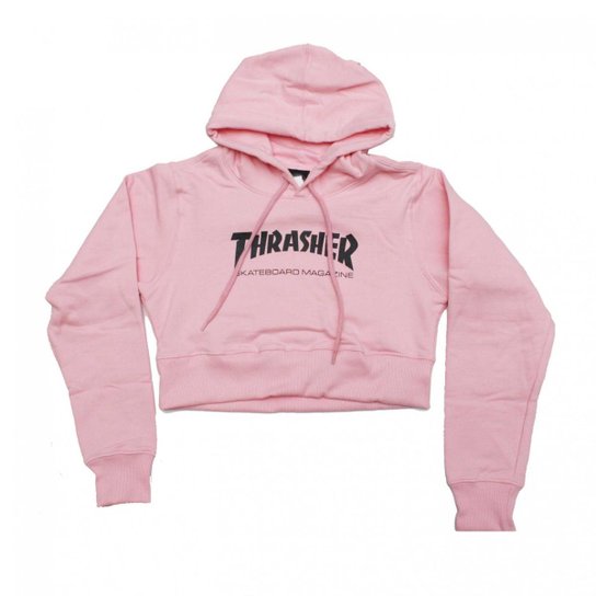 Skateboard Moletom Thrasher Rosa Original Thrasher Skateboard