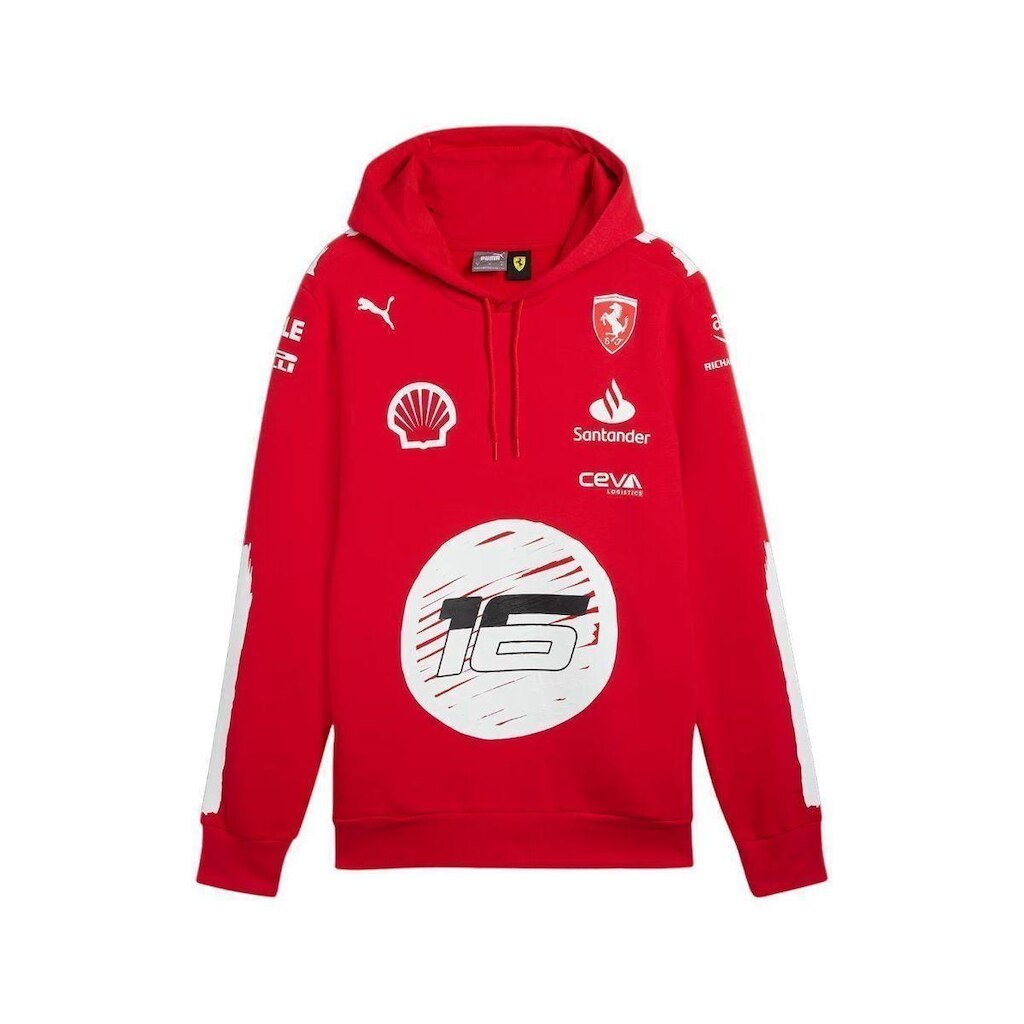 MOLETOM FERRARI X JOSHUA VIDES 763535-01 - VERMELHO/BRANCO M