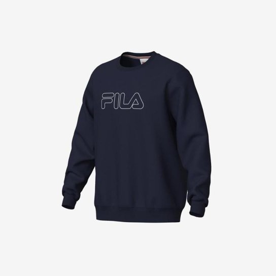 Moletom Fila Classic Winter Outline Masculino Preto