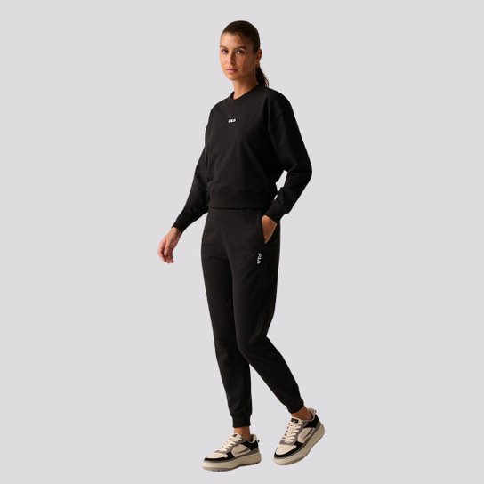 Moletom Fila Comfort Classic Light Feminino Preto