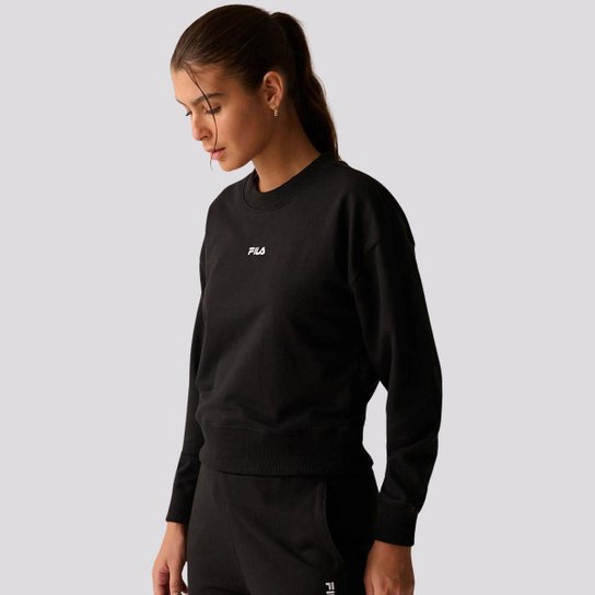 Moletom Fila Comfort Classic Light Feminino Preto
