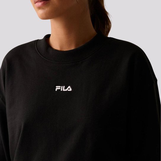 Moletom Fila Comfort Classic Light Feminino Preto