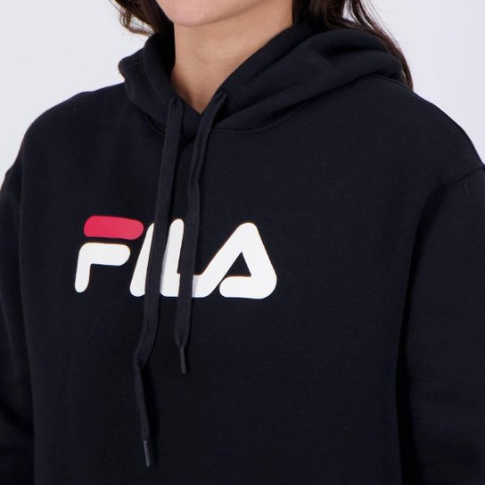 Moletom Fila Comfort Letter Winter Com Capuz Feminino
