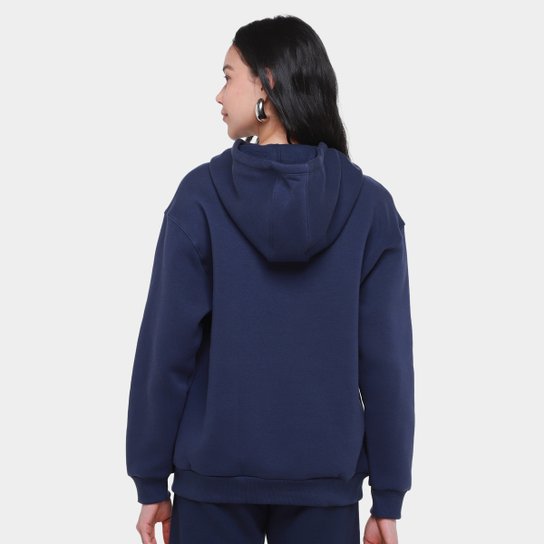 Moletom Fila Comfort Letter Winter Com Capuz Feminino