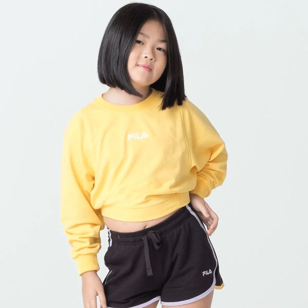 Moletom Fila Cropped Elastic - AMARELO 12