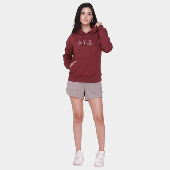 Moletom Fila Outline Winter Capuz Feminino