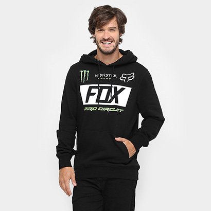 fox monster moletom com capuz