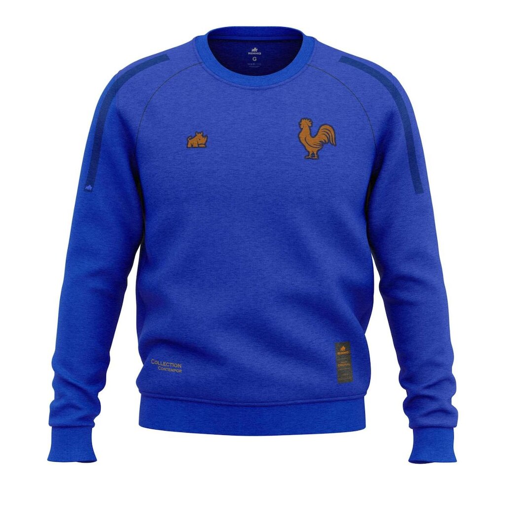 Moletom França Peluciado Original Rinno Class Azul