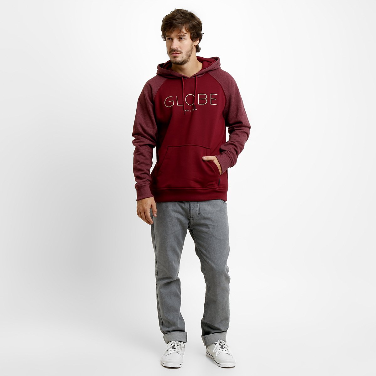 drew red moletom com capuz