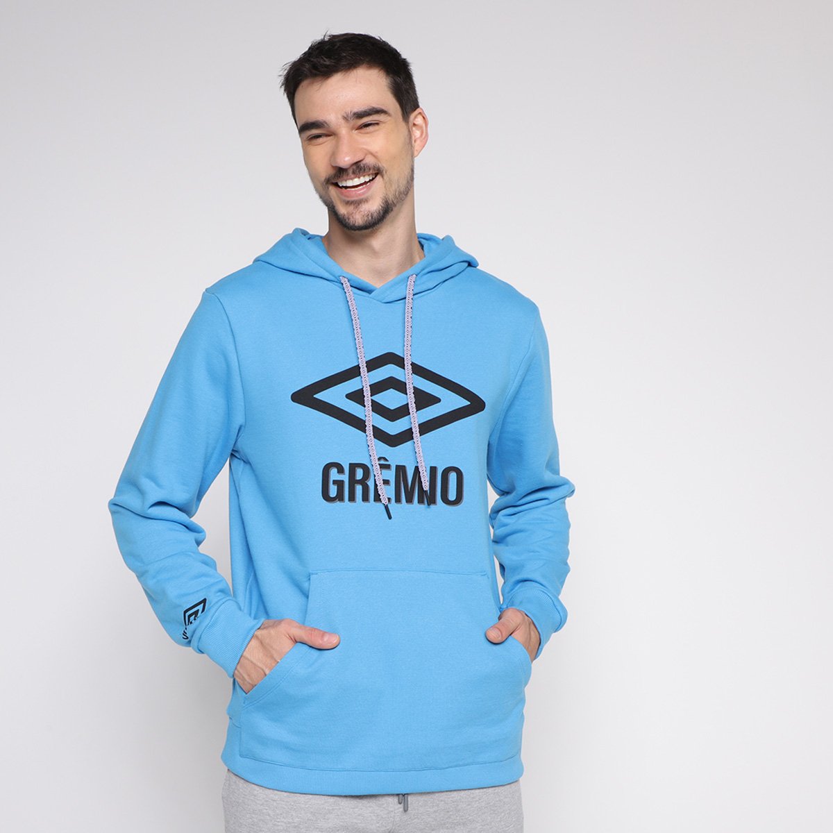 Moletom Grêmio Viagem 22/23 Umbro Canguru Masculino