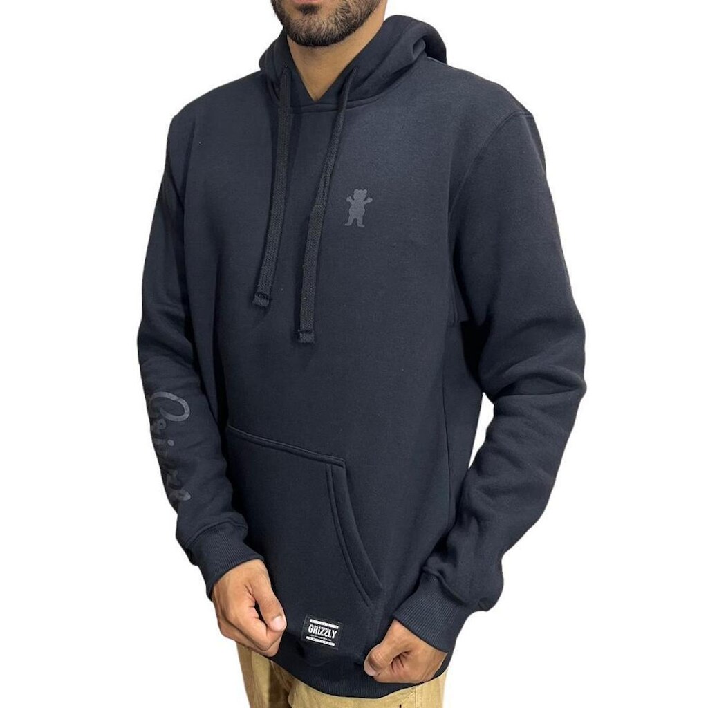 Moletom Grizzly Og Mini Bear- Preto