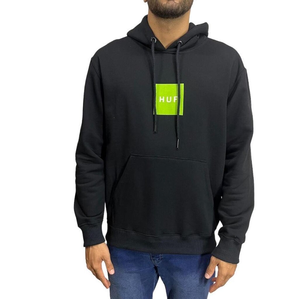 Moletom Huf Box Logo Po Hoodie