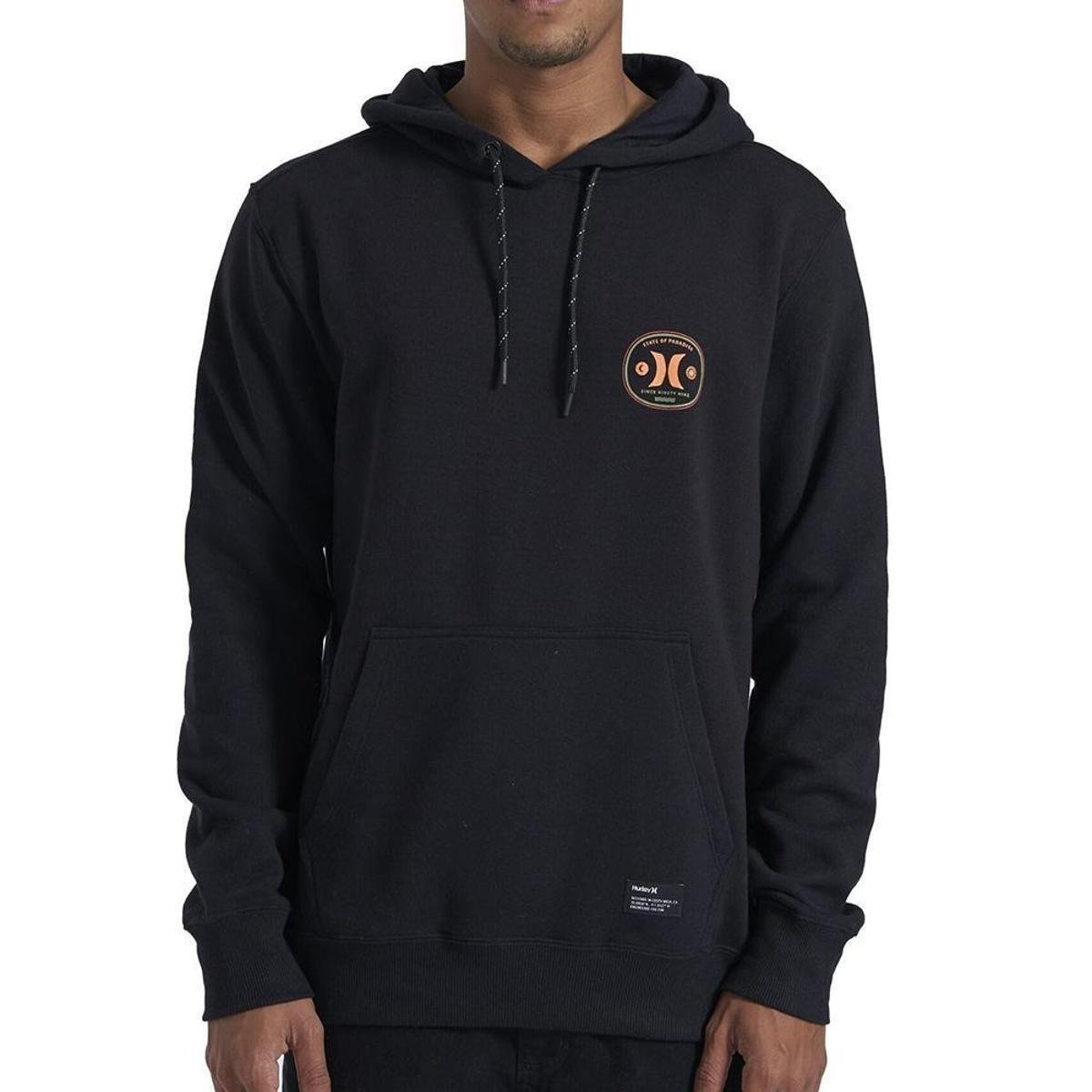 Moletom Surfwear Moletom Rip Curl Preto Moletom Estonado Masculino
