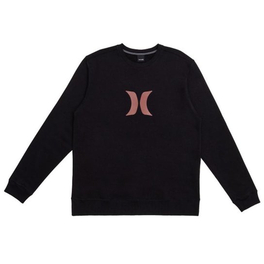 Moletom Careca Hurley Preto Moletom Hurley Careca Icon WT25 Masculino