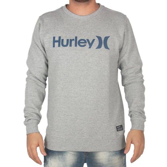 Moletom Hurley Careca O&O Masculina - Cinza