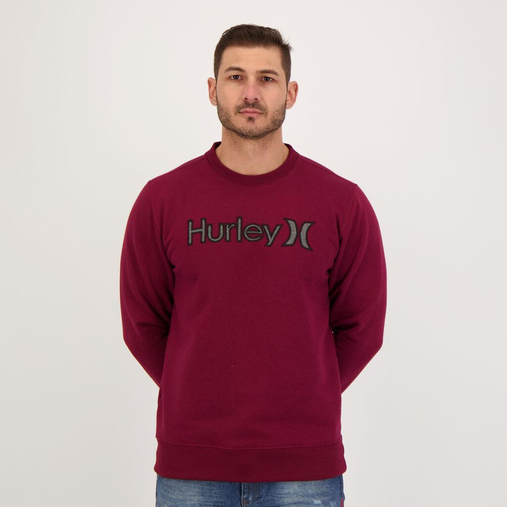 Moletom Hurley Careca Sticker Masculino