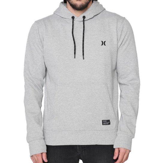 Moletom Hurley Fechado Heat Transfer Masculino - Cinza