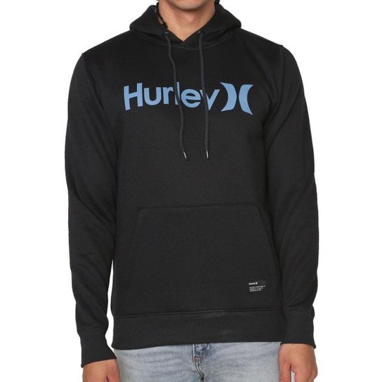 Moletom Hurley Fechado O&O Solid Masculino - Preto Menor preço em Moletom Hurley Fechado O&O Solid Masculino - Preto