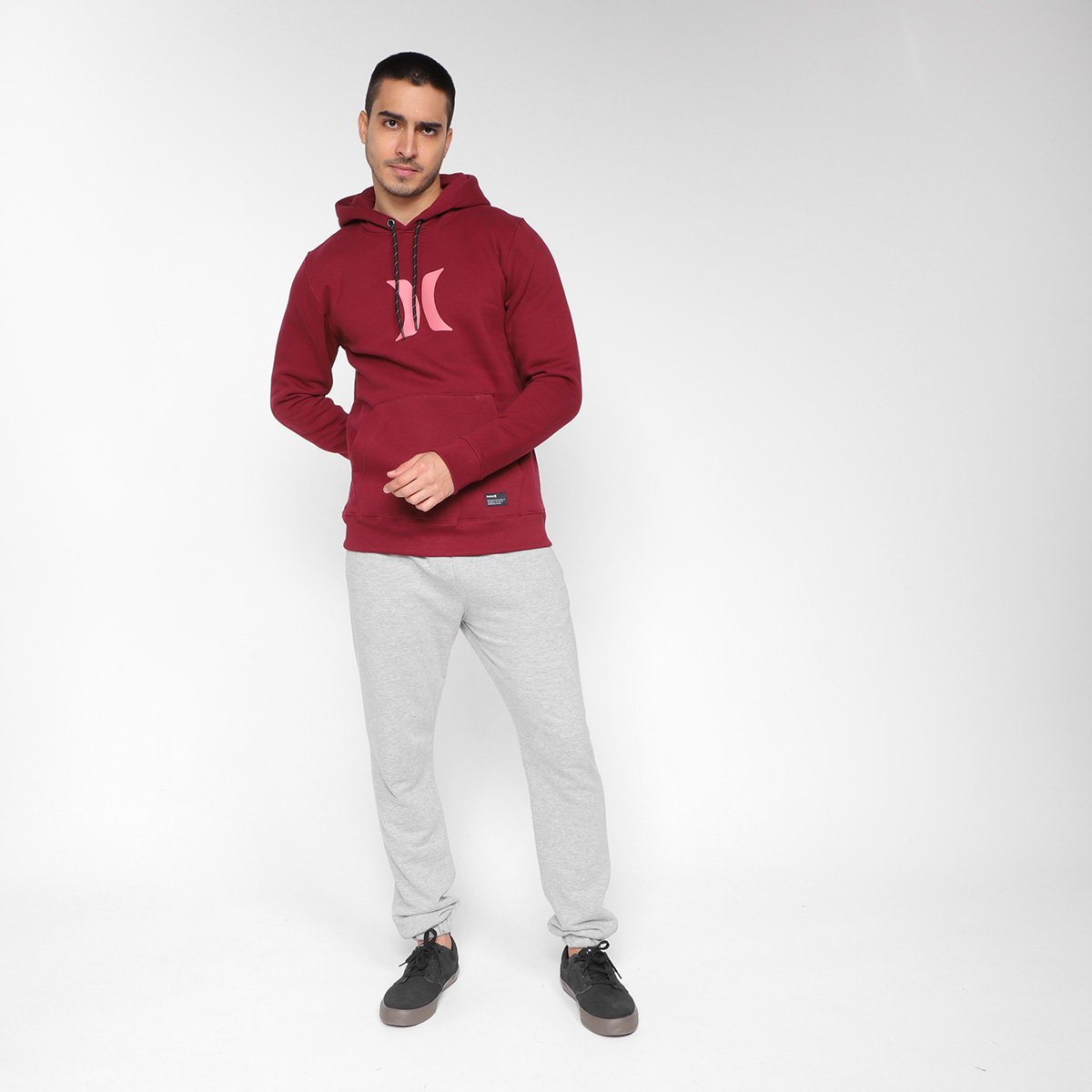 Moletom Hurley Icon Canguru Masculino - 3