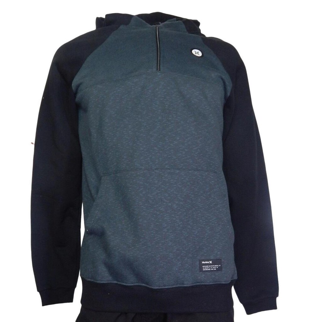 Moletom Hurley Max Runner Preto/azul