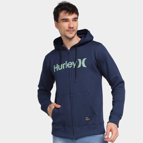 Moletom Hurley O&O C/ Capuz Masculino - Marinho Menor preço em Moletom Hurley O&O C/ Capuz Masculino - Marinho