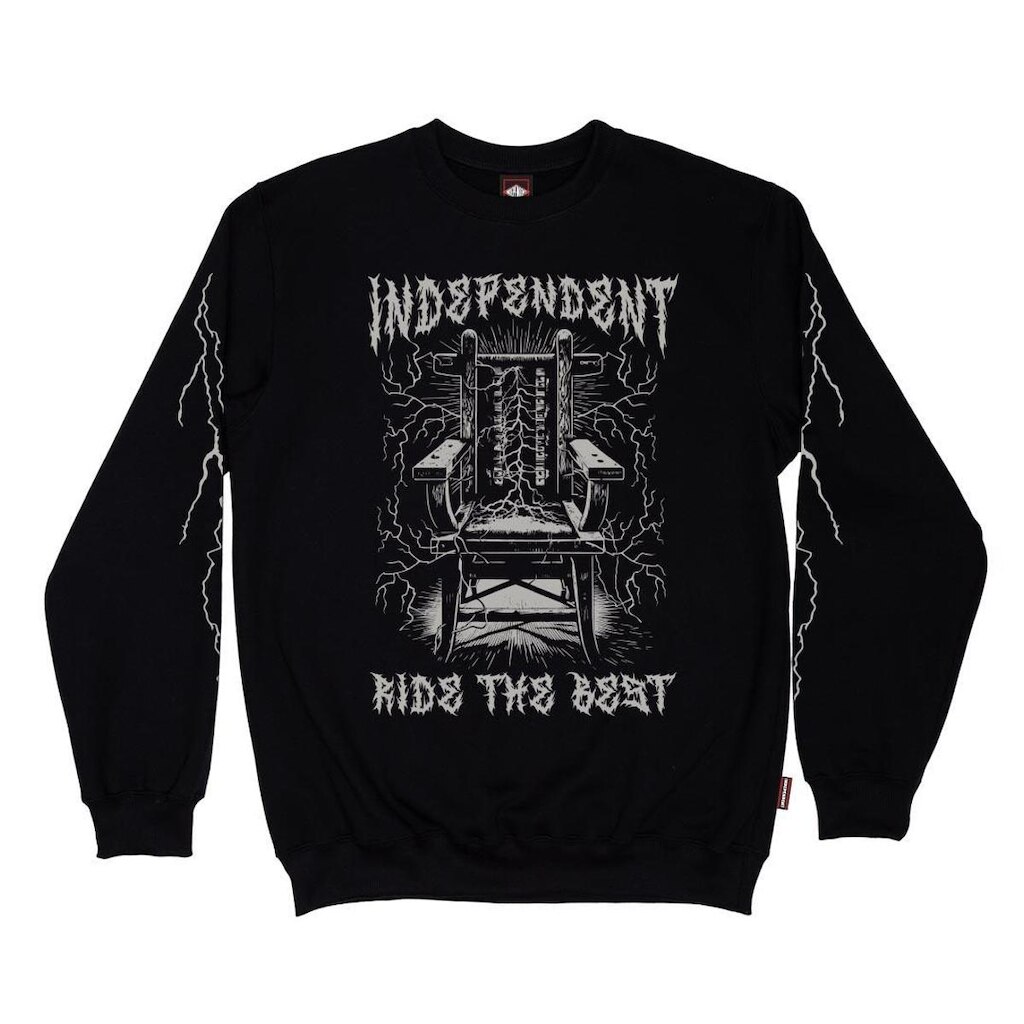 Moletom Independent Careca RTB Lightining Crew - Preto