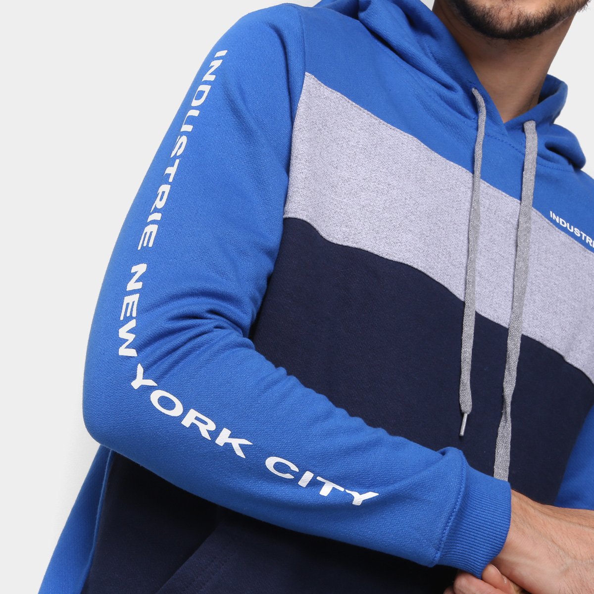 raw blue moletom com capuz