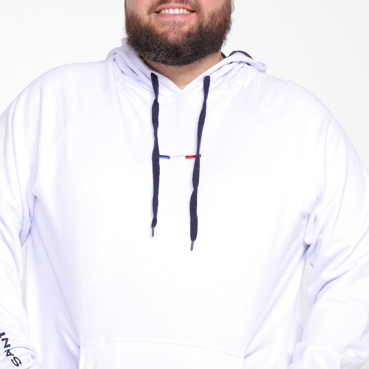 moletom branco plus size