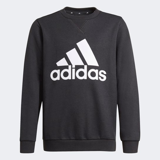 Moletom Infantil Adidas Essentials Masculino - Chumbo+Branco é ruim? Moletom Infantil Adidas Essentials Masculino - Chumbo+Branco é boa?