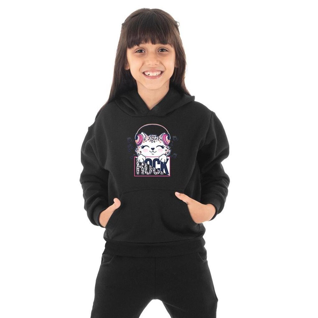 Moletom Infantil Canguru Menina Cat Rock Benellys