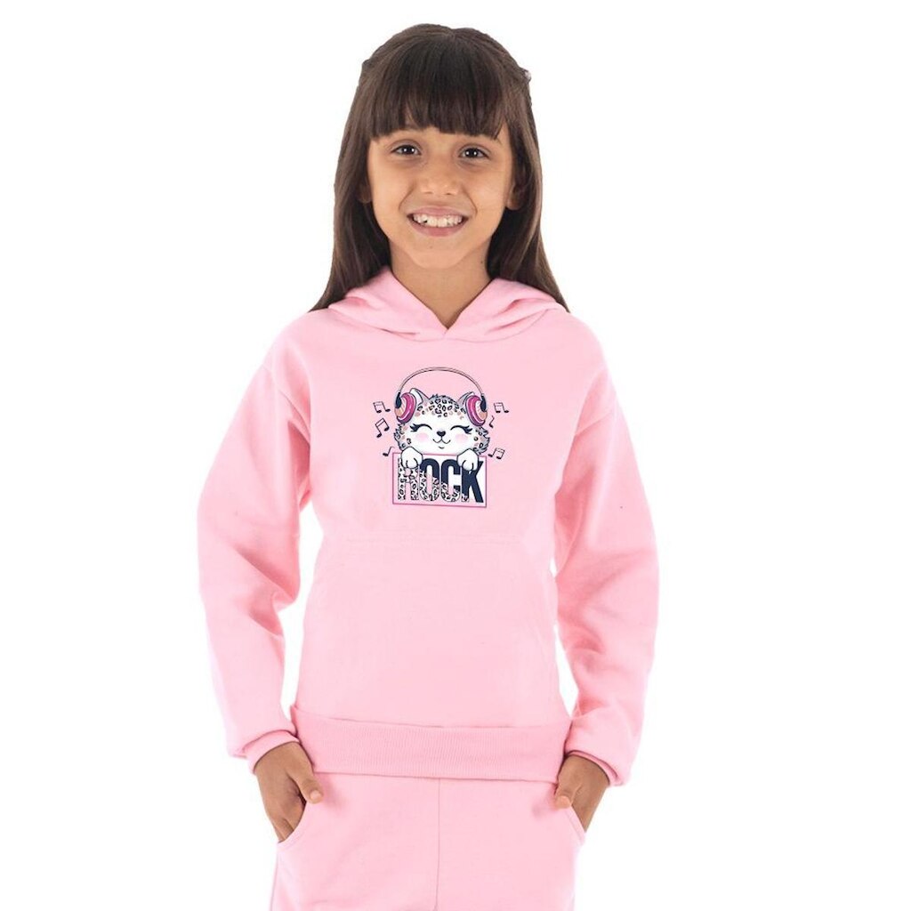 Moletom Infantil Canguru Menina Cat Rock Benellys
