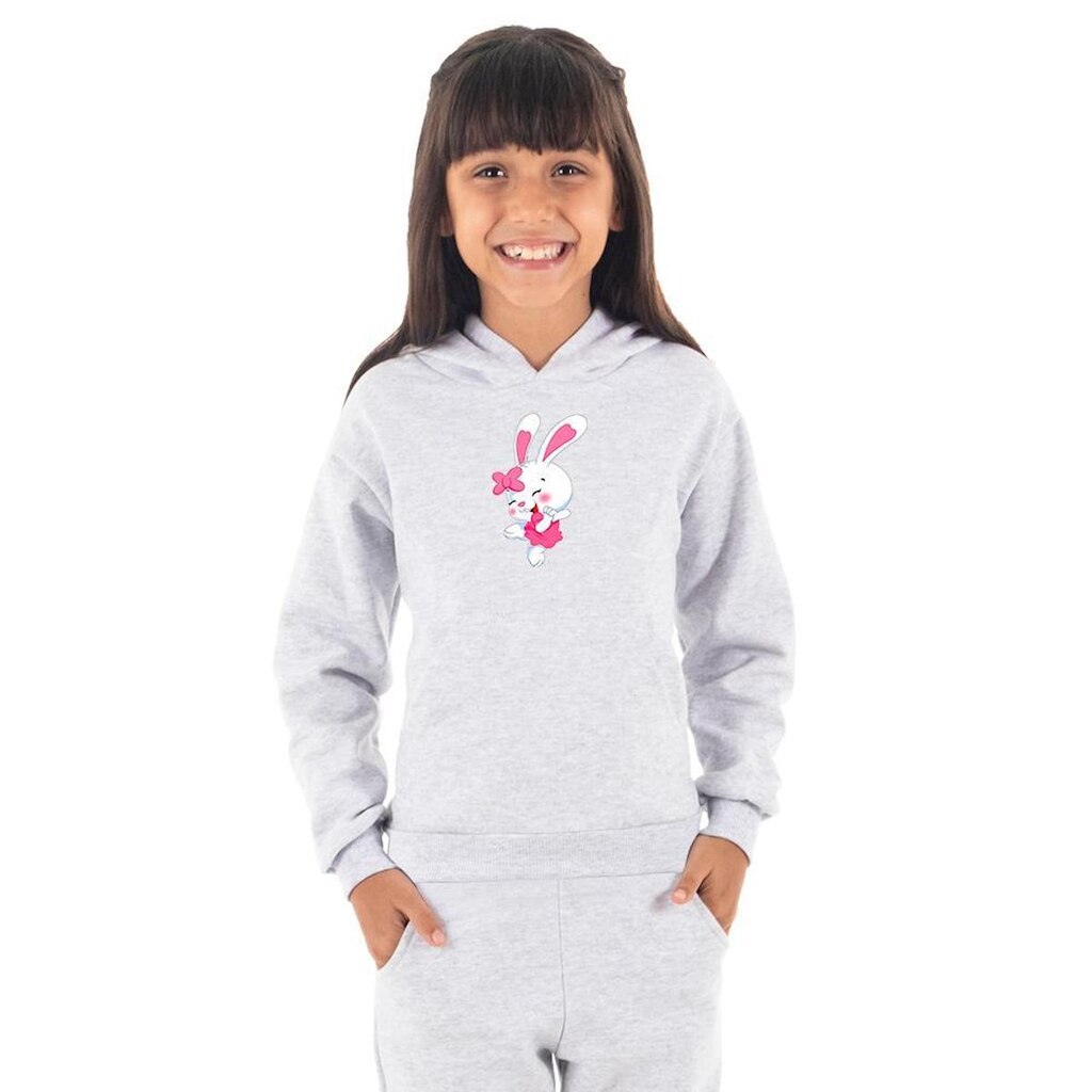 Moletom Infantil Canguru Menina Coelhinho Benellys