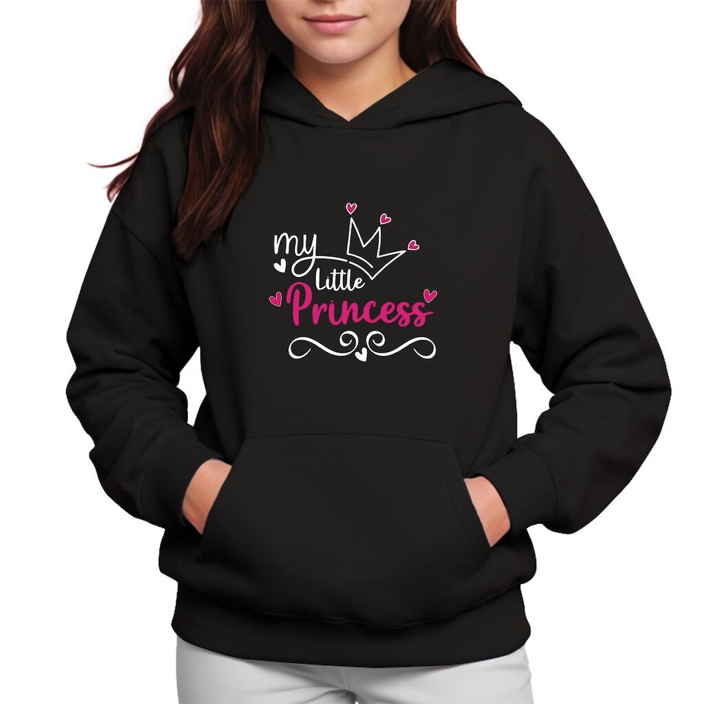 Moletom Infantil Canguru Menina Estampa Minha Princesa