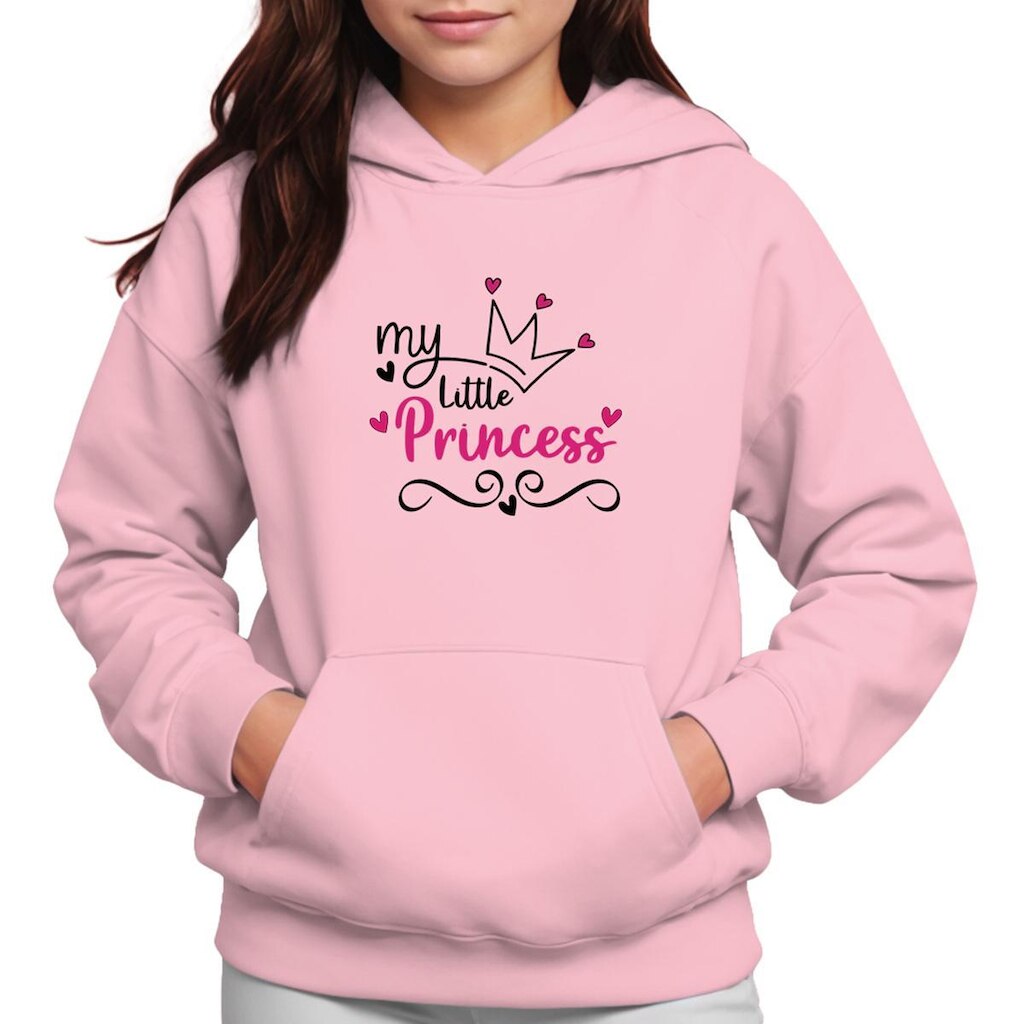 Moletom Infantil Canguru Menina Estampa Minha Princesa