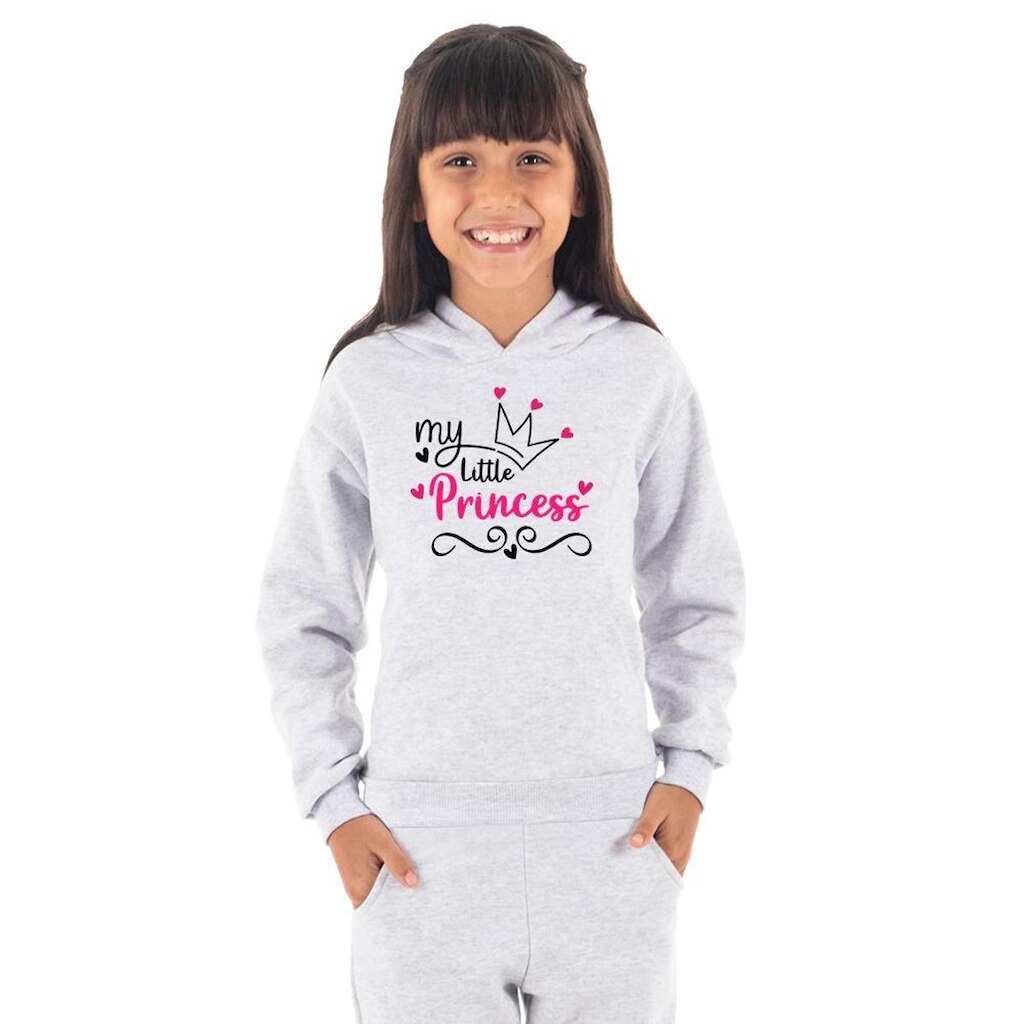Moletom Infantil Canguru Menina Princesa Benellys