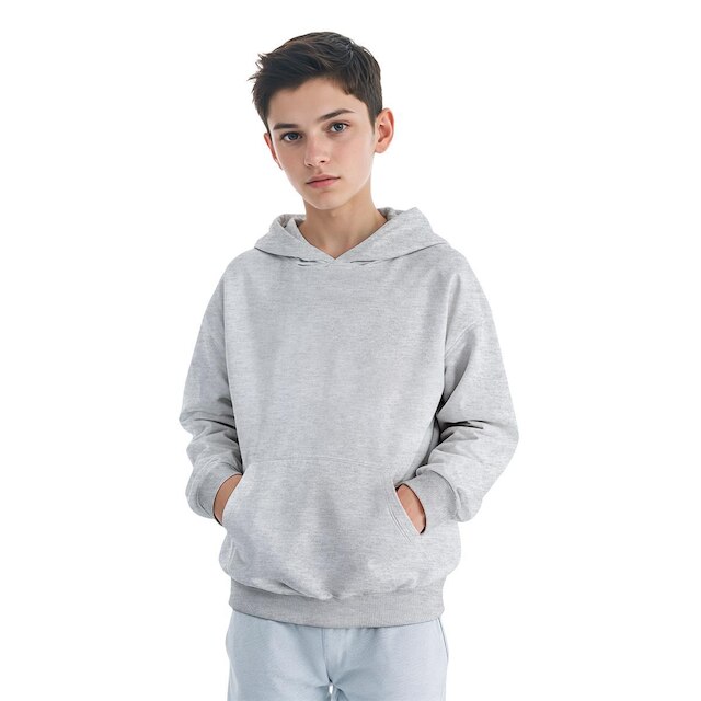 Moletom Infantil Canguru Menino Algodão Capuz Bolso Frontal