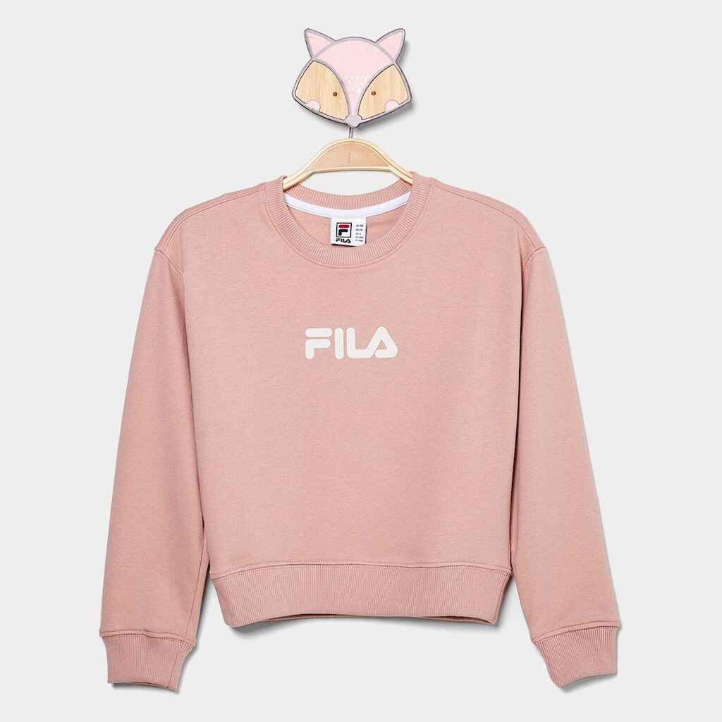 Moletom Infantil Fila Regular Letter Light Menina