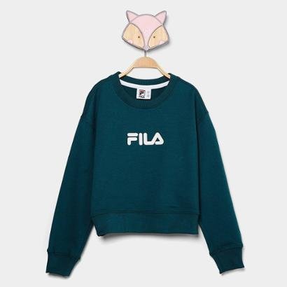 Moletom Infantil Fila Regular Letter Light Menina - Feminino
