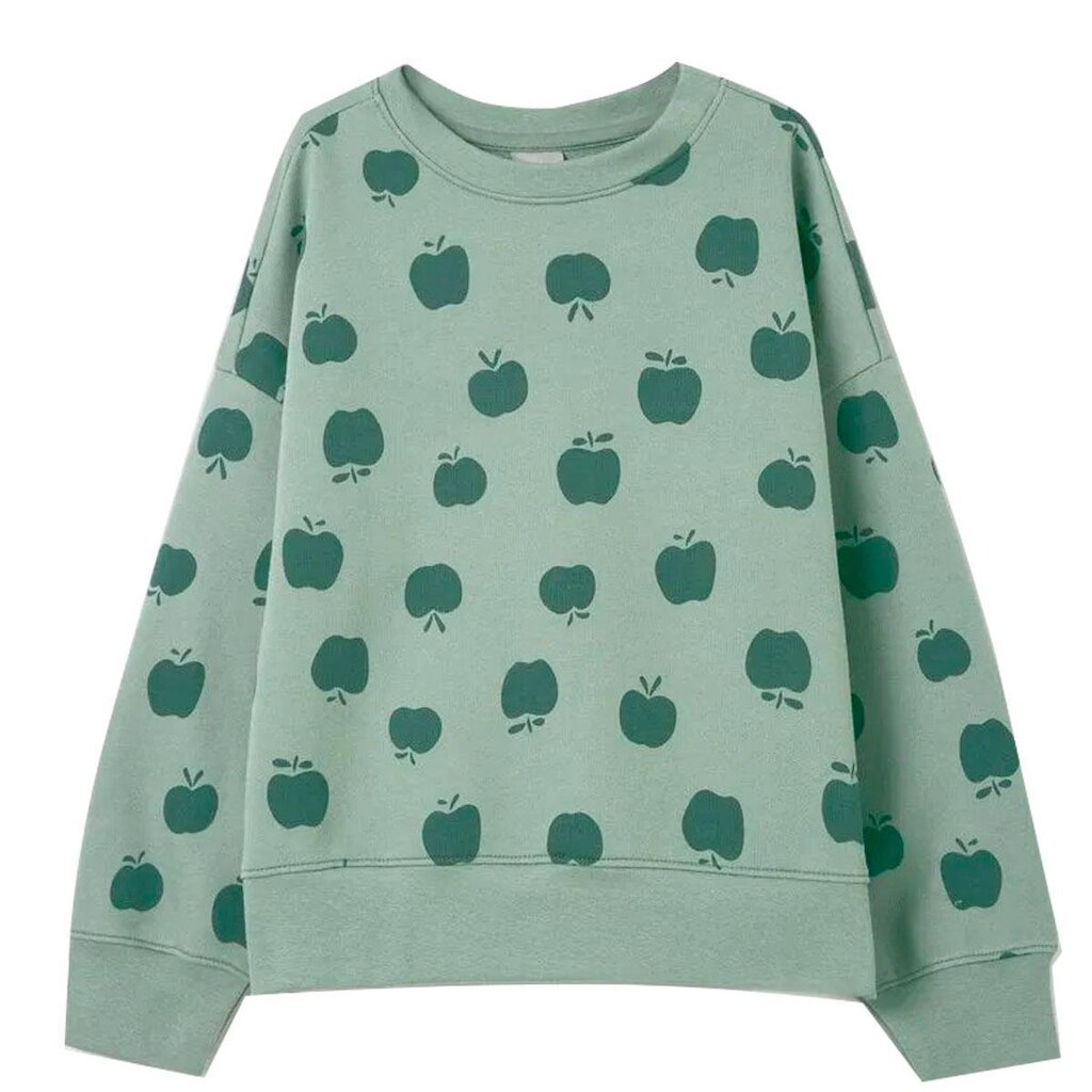 Moletom Infantil Hering Estampa Maçã Verde