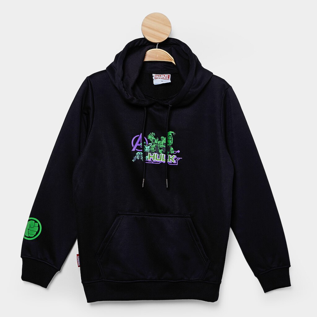 Moletom Infantil Mooncity Silk Hulk Menino